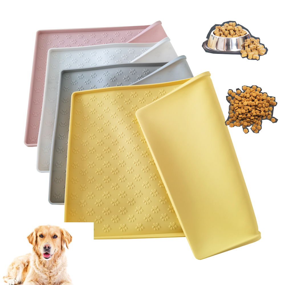 Silicone Pet Food Mat with Lip