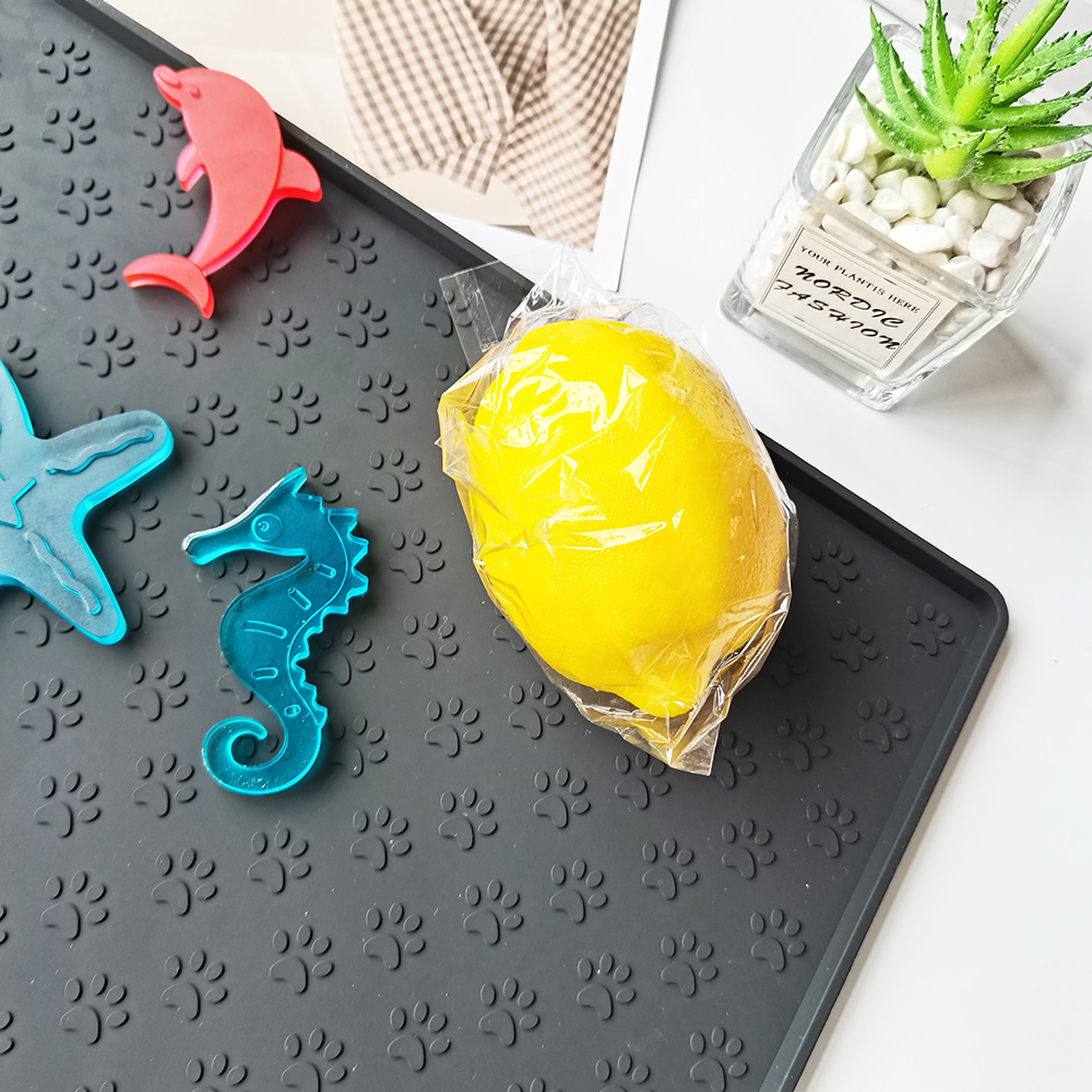 Silicone Pet Food Mat with Lip Silicone Pet Food Mat with Lip