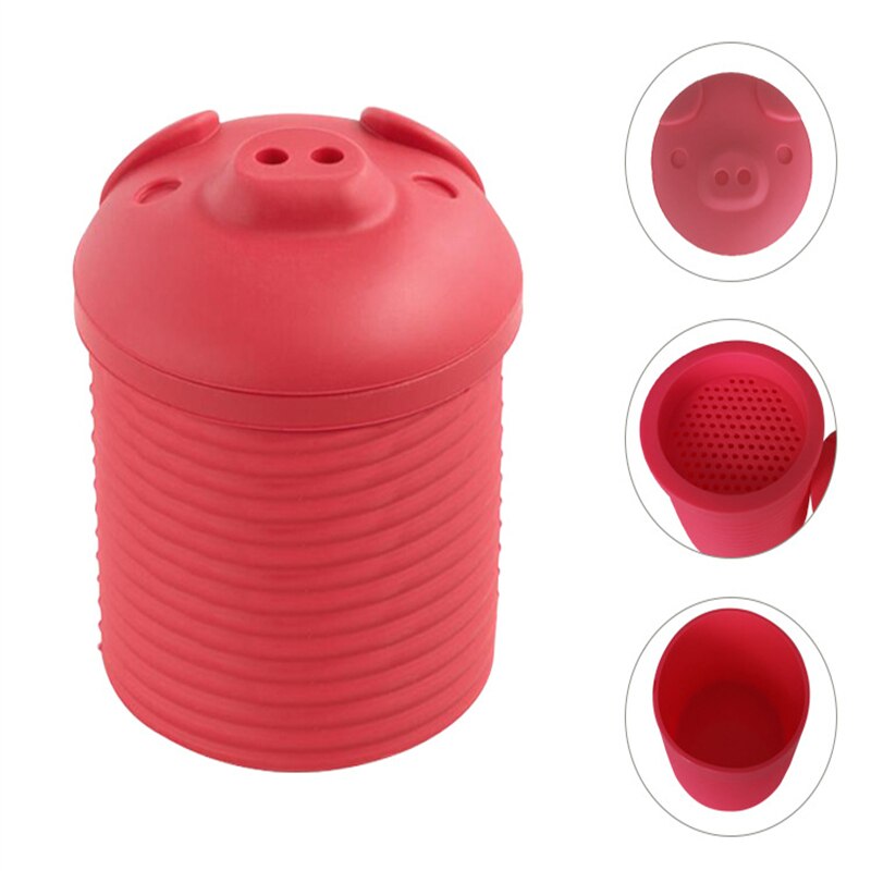 Silicone Pig Bacon Drippings Container
