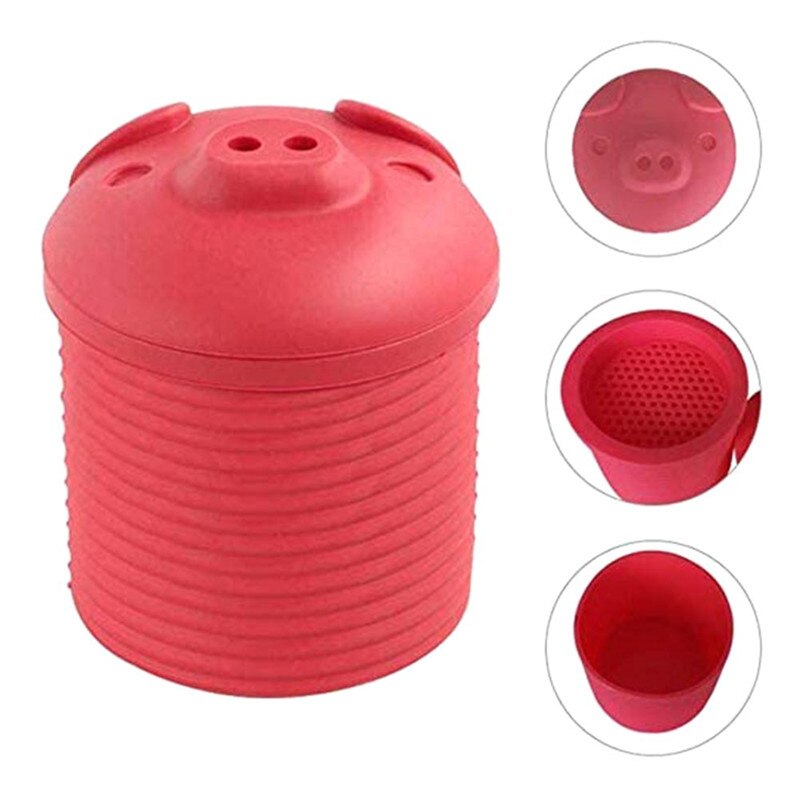 Silicone Pig Bacon Grease Container