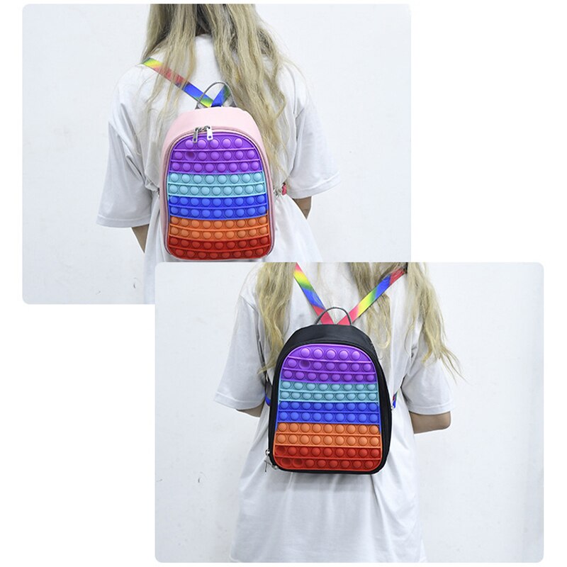 Silicone Pop It Backpack