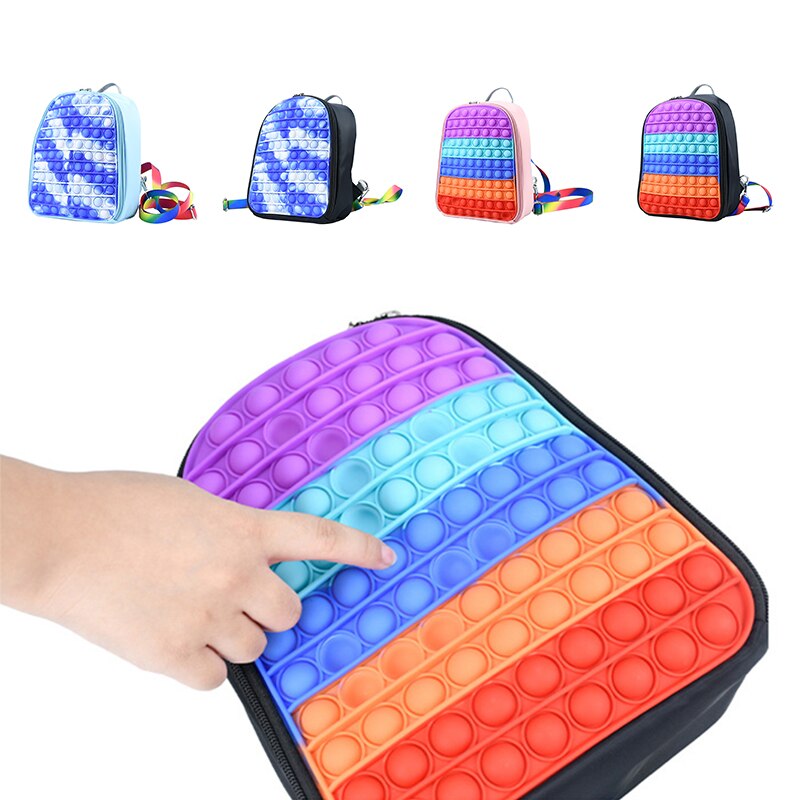 Silicone Pop It Backpack