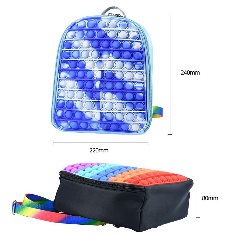 Silicone Pop It Backpack