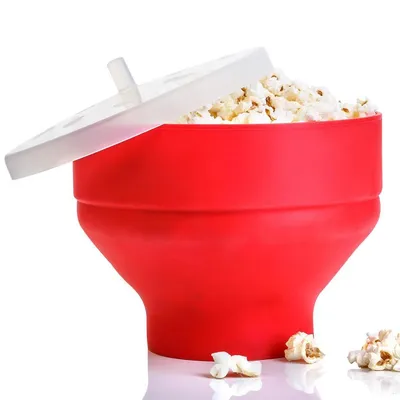 Silicone Popcorn Bowl Microwavable Bucket