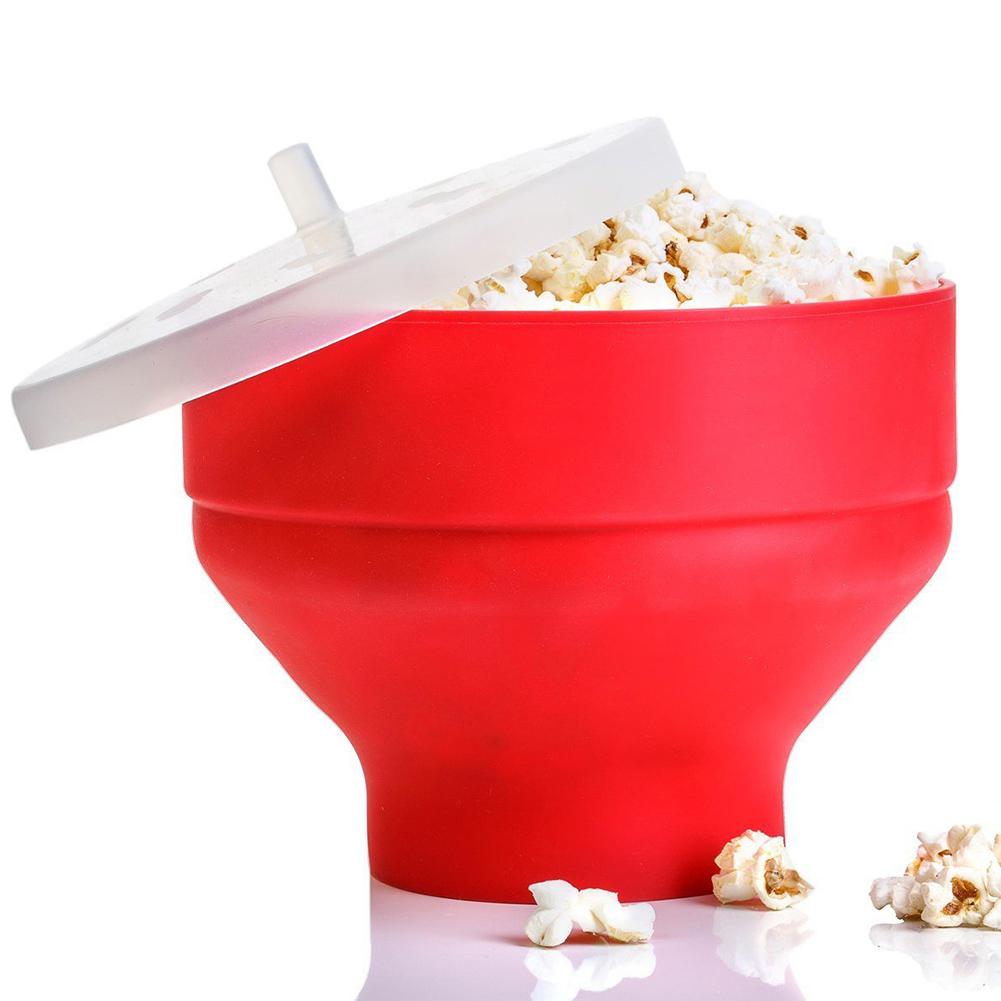 Silicone Popcorn Bowl Microwavable Bucket