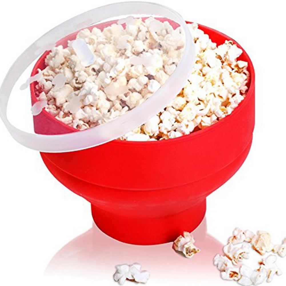 Silicone Popcorn Bowl Microwavable Bucket