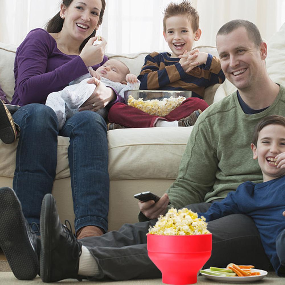 Silicone Popcorn Bowl Microwavable Bucket