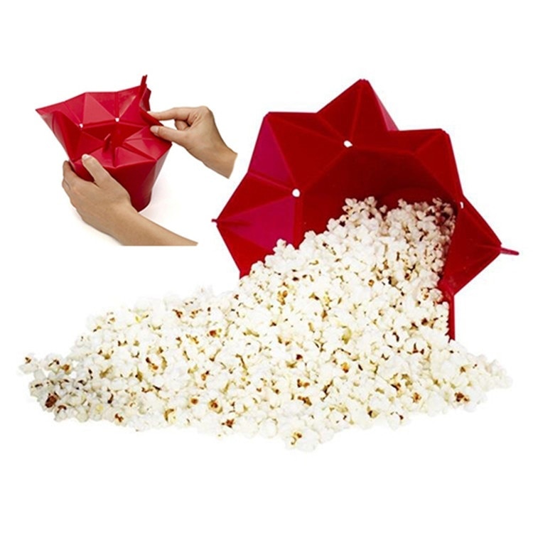 Silicone Popcorn Popper Microwave-Safe Silicone Popcorn Popper Microwave-Safe