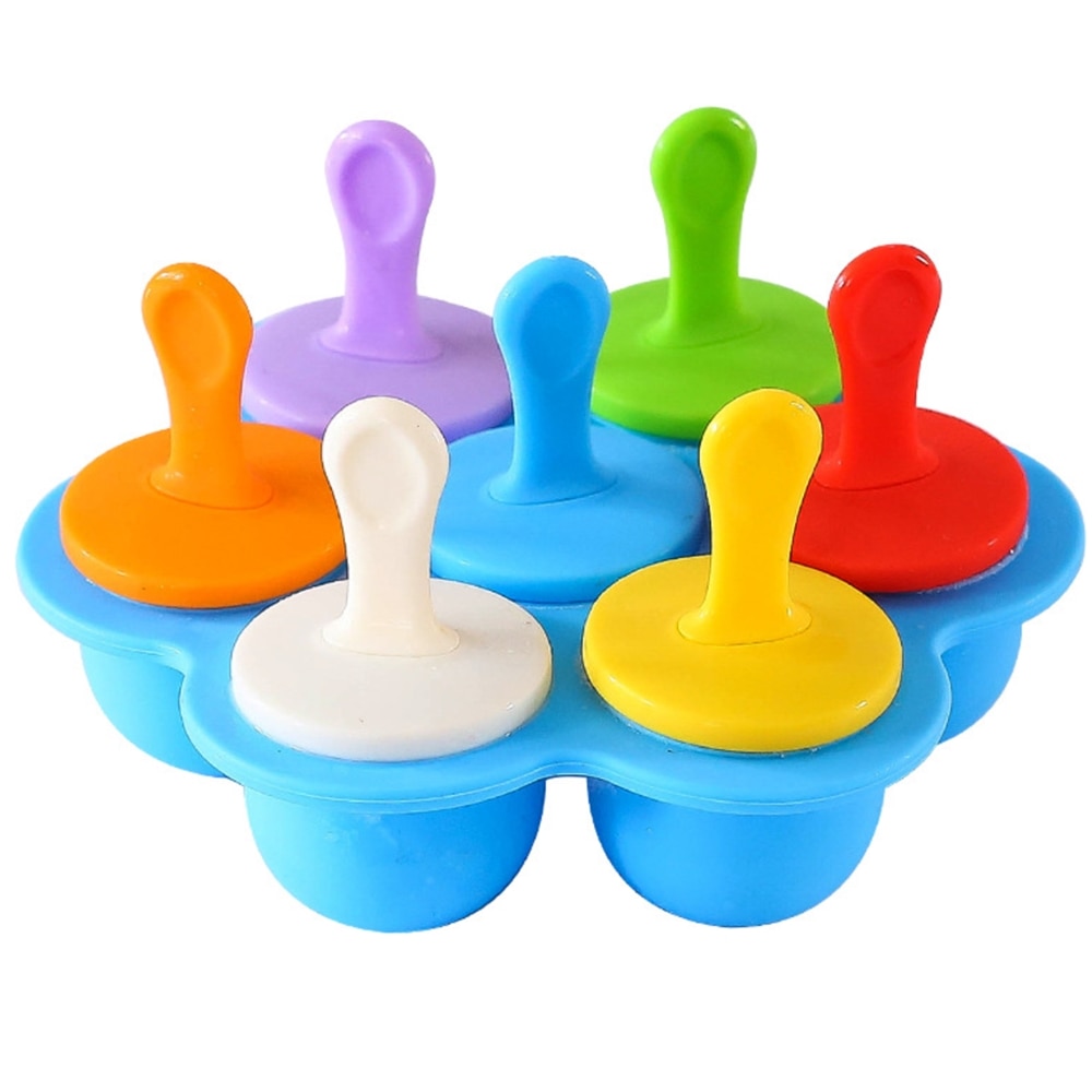 Silicone Popsicle Mold 7-Slot Container Silicone Popsicle Mold 7-Slot Container