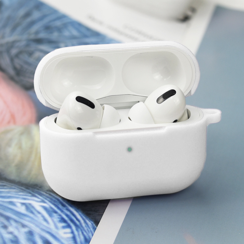 Silicone Protective Case for AirPods Pro Solid Color Apple Bluetooth Headset Soft Case Protective Cover Silicone Protective Case for AirPods Pro Solid Color Apple Bluetooth Headset Soft Case Protective Cover