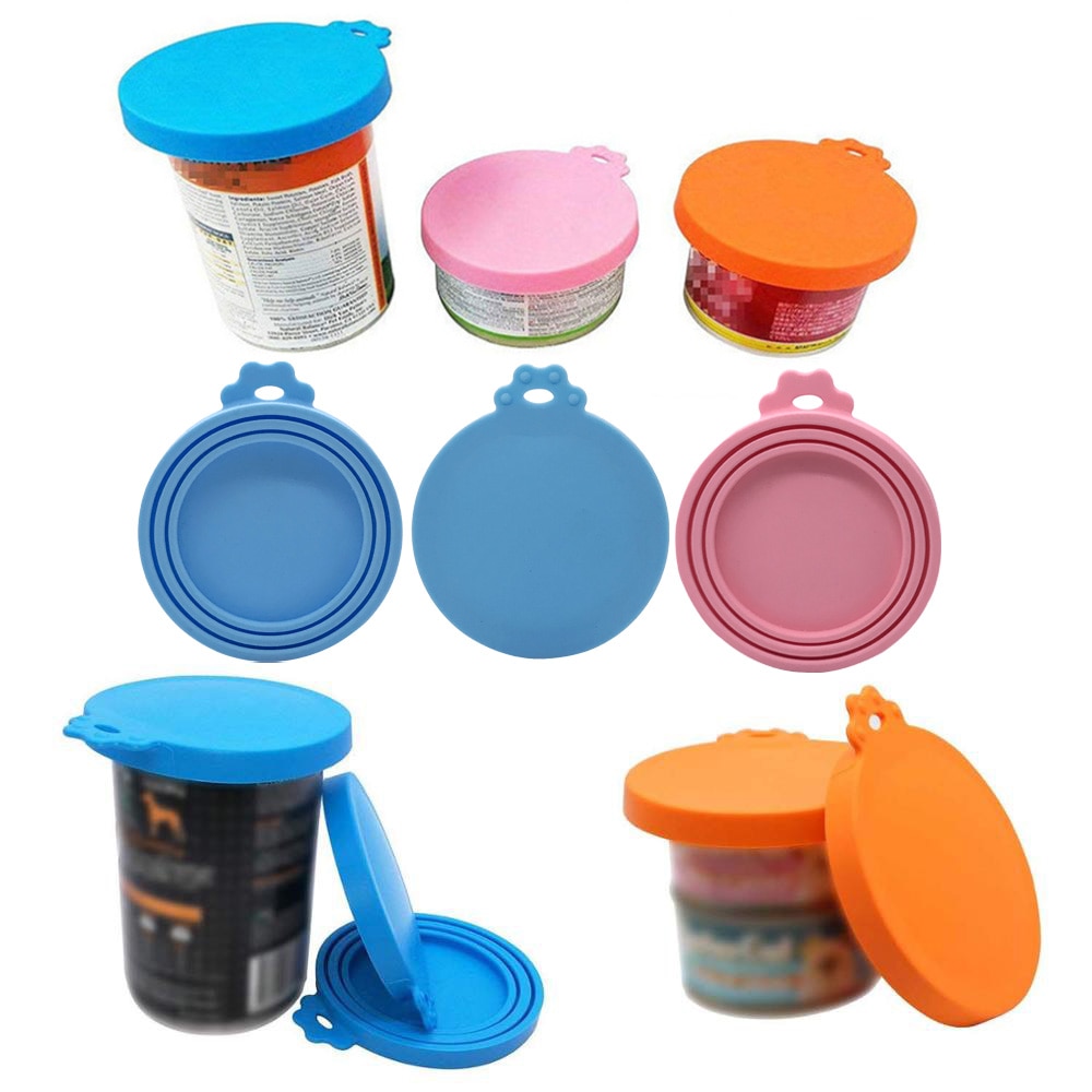 Silicone Reusable Cat Food Can Cover Silicone Reusable Cat Food Can Cover