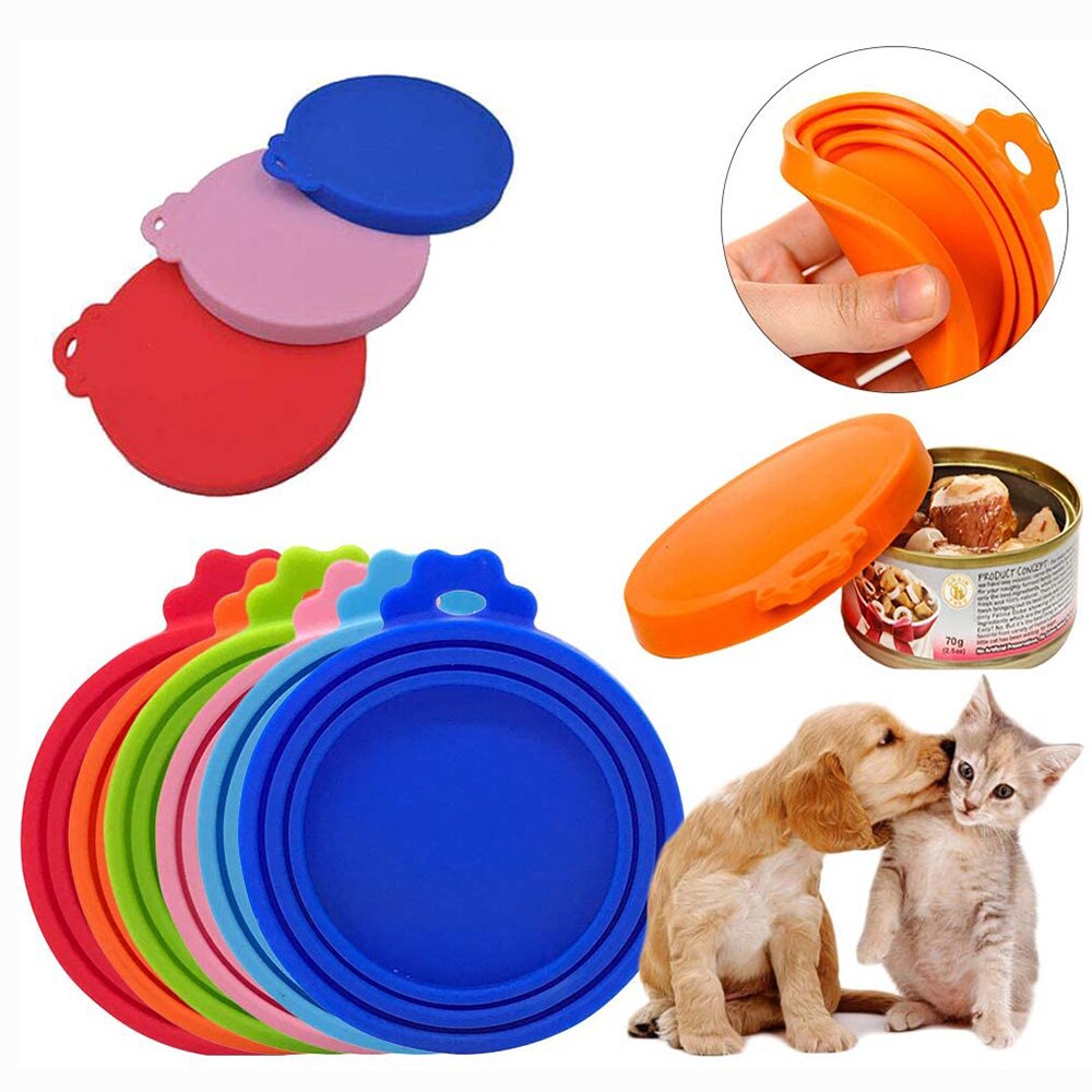 Silicone Reusable Cat Food Can Cover Silicone Reusable Cat Food Can Cover