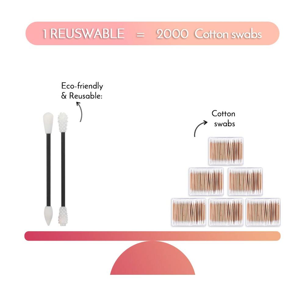 Silicone Reusable Cotton Buds (2pcs)