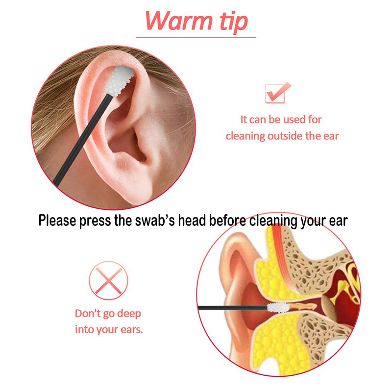 Silicone Reusable Cotton Buds (2pcs)