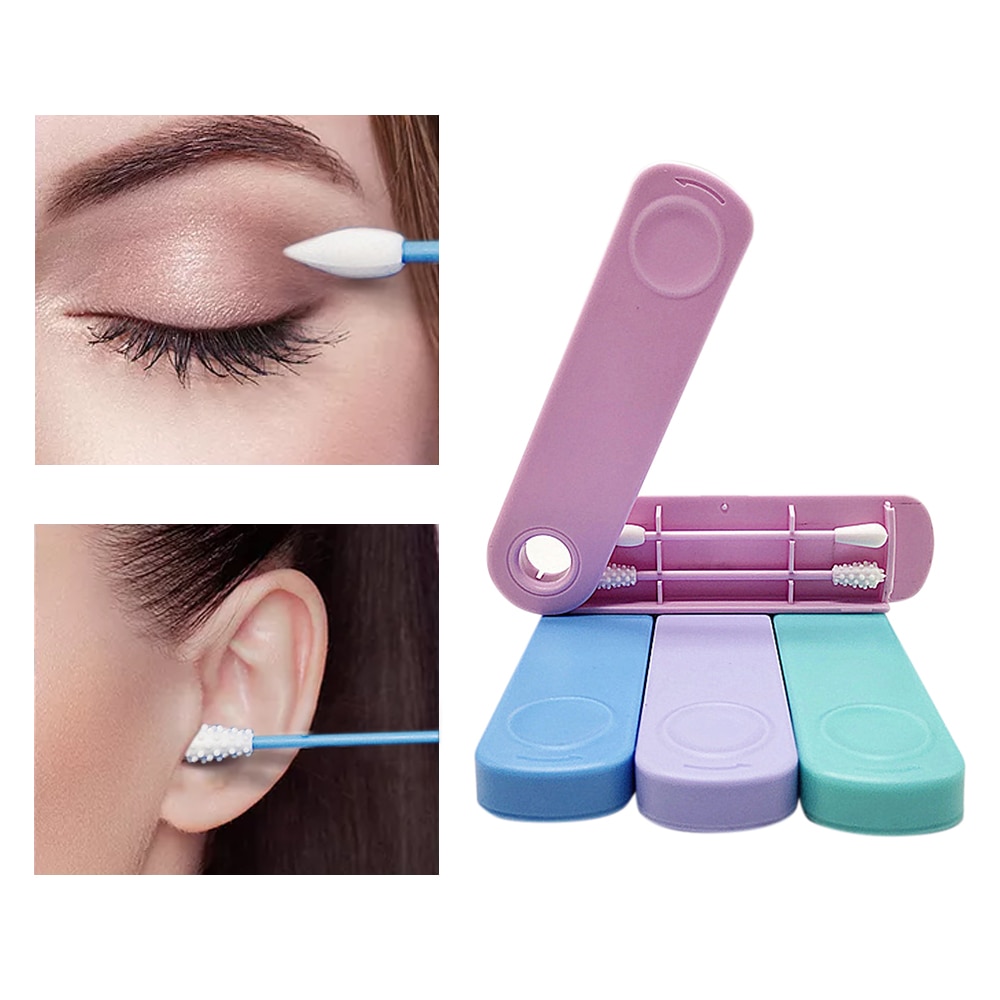 Silicone Reusable Ear Swab with Case