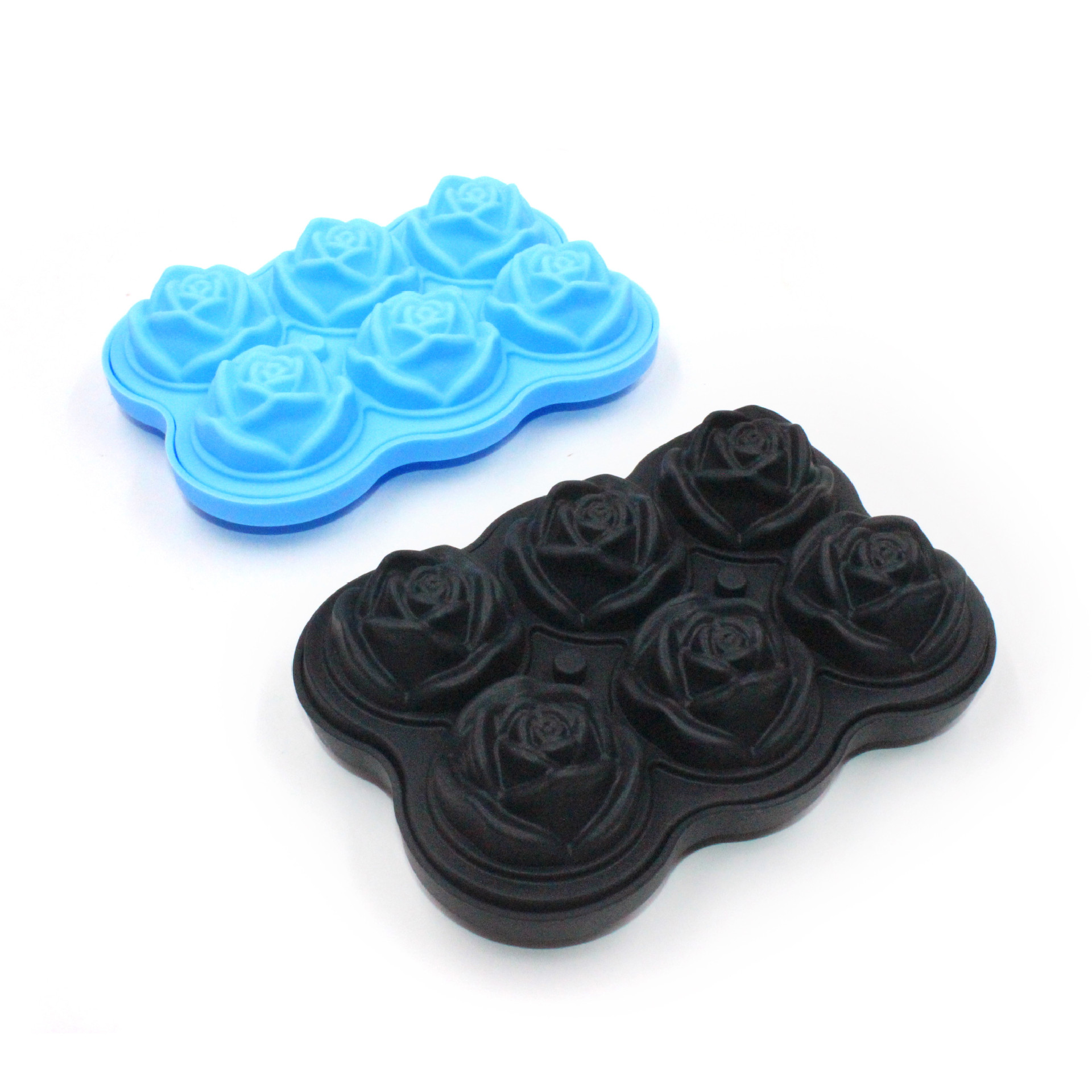 Silicone Rose Ice Cube Mold with Lid