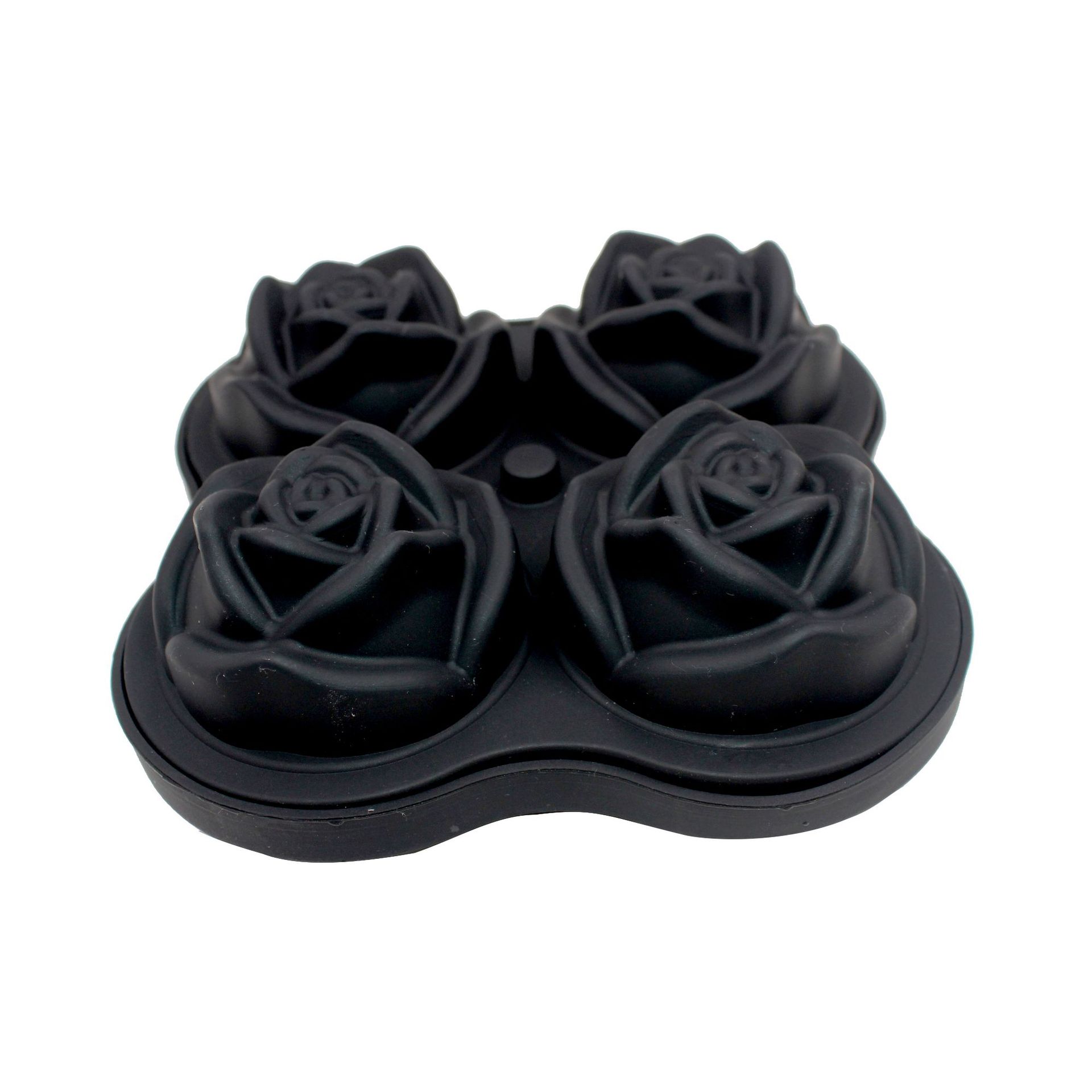 Silicone Rose Ice Cube Mold with Lid