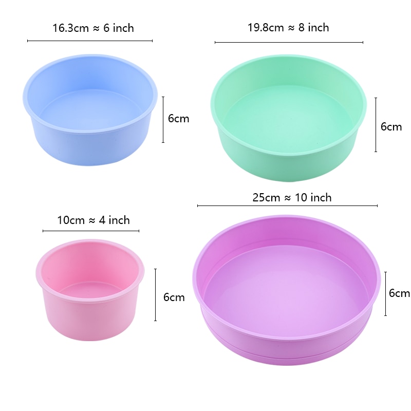 Silicone Round Cake Pan Baking Mold Silicone Round Cake Pan Baking Mold