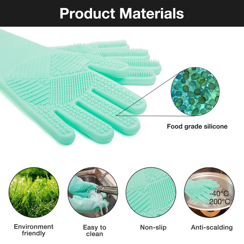 Silicone Scrubbing Gloves Reusable Scrubber Silicone Scrubbing Gloves Reusable Scrubber