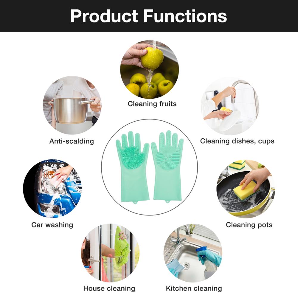 Silicone Scrubbing Gloves Reusable Scrubber Silicone Scrubbing Gloves Reusable Scrubber