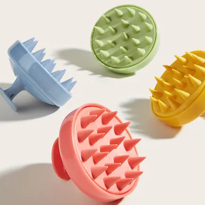 Silicone Shampoo Scalp Brush Massager