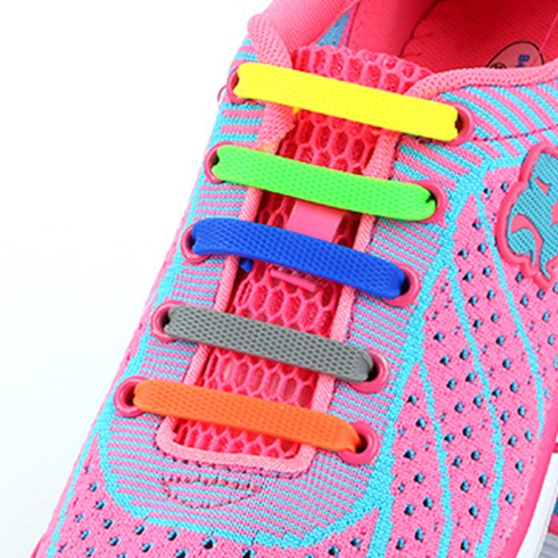 Silicone Shoelaces Elastic Laces (12pcs)