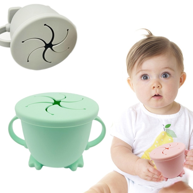 Silicone Snack Cup with Handle Silicone Snack Cup with Handle