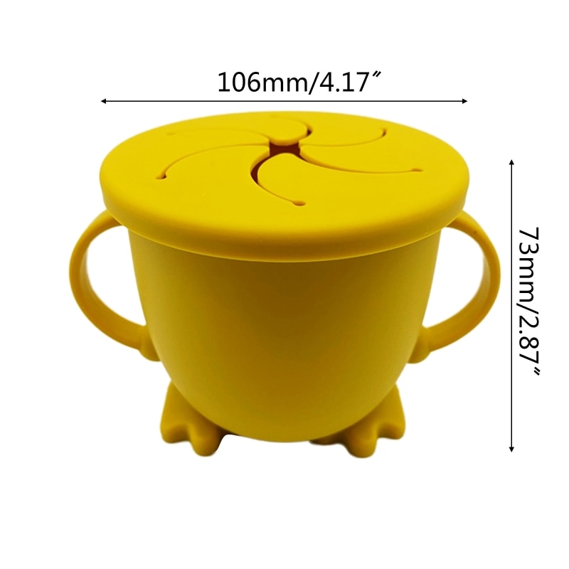 Silicone Snack Cup with Handle Silicone Snack Cup with Handle