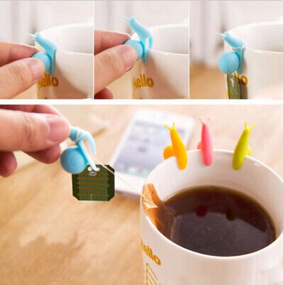 Silicone Snail Tea Bag Holders (5 pcs)