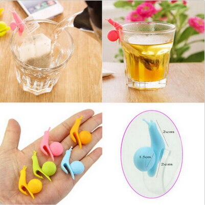 Silicone Snail Tea Bag Holders (5 pcs)