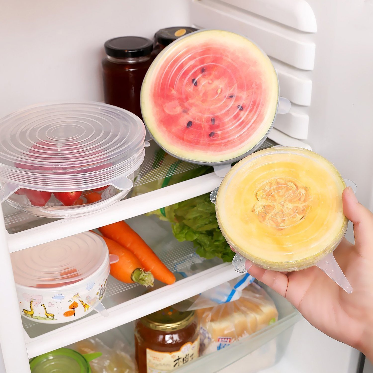 Silicone Stretch Lids Food Cover (6 Pcs)