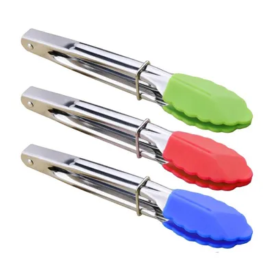 Silicone Tipped Tongs Kitchen Tool (3 pcs)