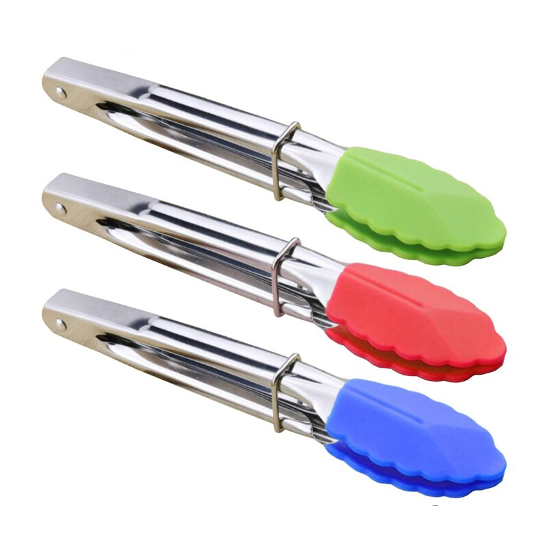 Silicone Tipped Tongs Kitchen Tool (3 pcs) Silicone Tipped Tongs Kitchen Tool (3 pcs)
