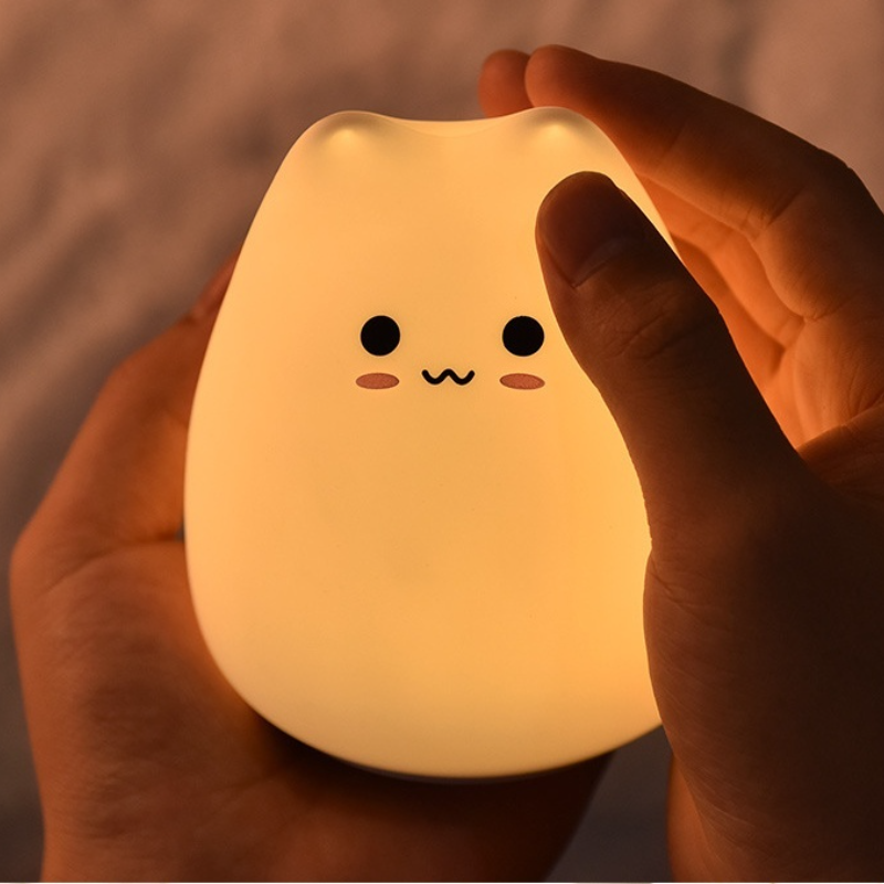 Silicone Touch Sensor Kitty Night Light