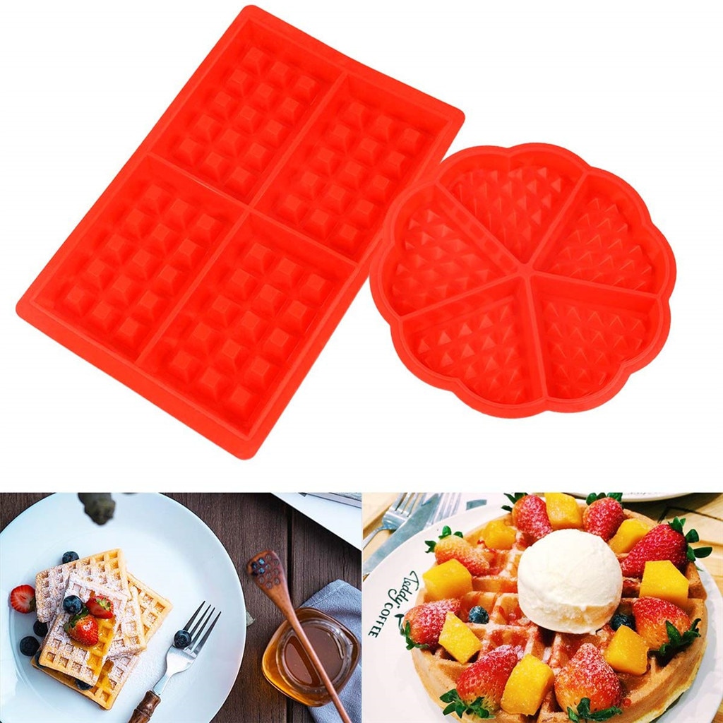 Silicone Waffle Mould Non-Stick (2pcs) Silicone Waffle Mould Non-Stick (2pcs)
