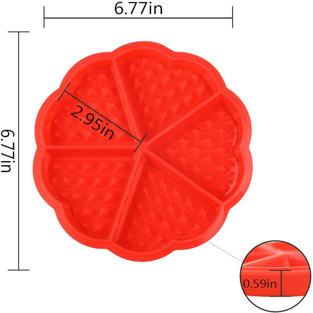 Silicone Waffle Mould Non-Stick (2pcs) Silicone Waffle Mould Non-Stick (2pcs)