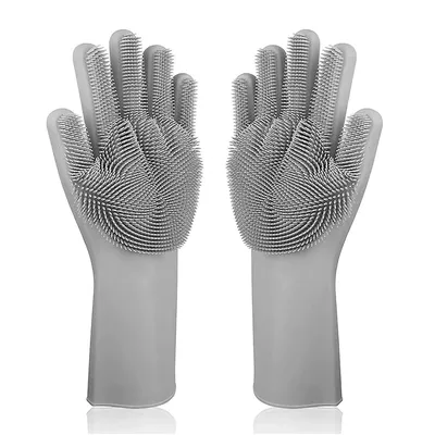 Silicone Washing Gloves with Bristles