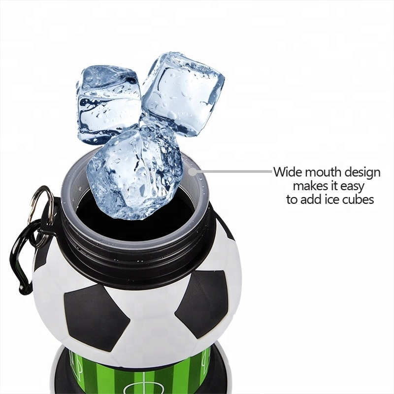 Silicone Water Bottle Football Design Silicone Water Bottle Football Design