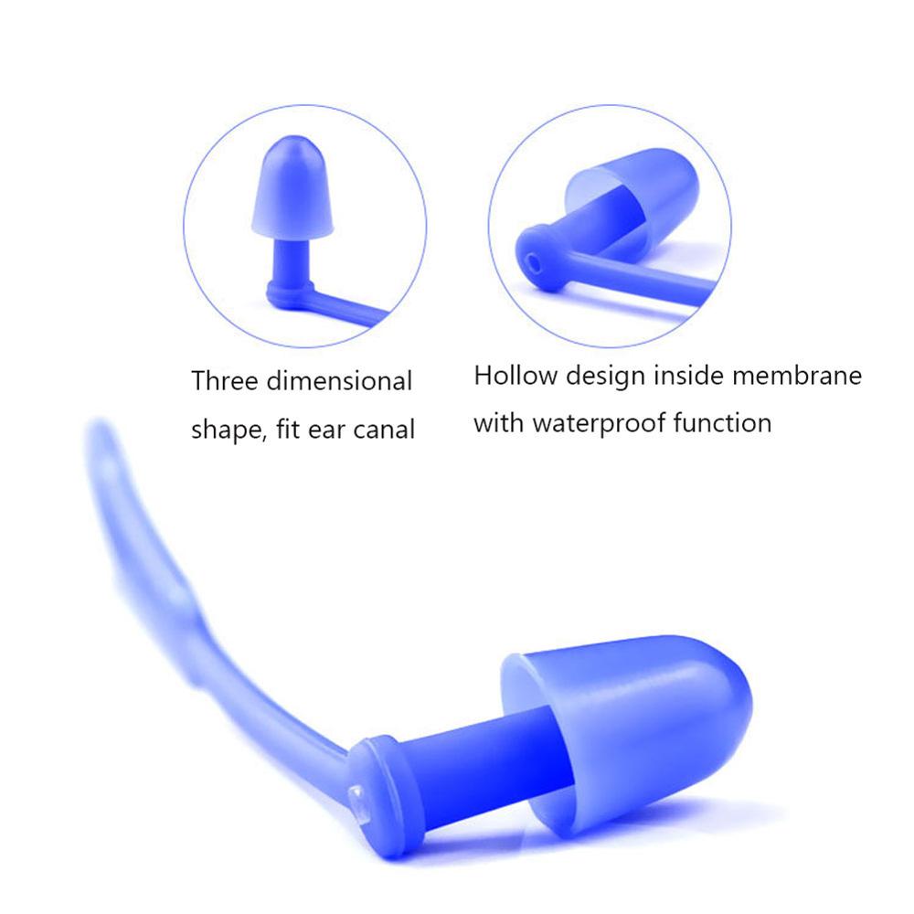 Silicone Waterproof Earplugs for Swimmers with Nose Clip