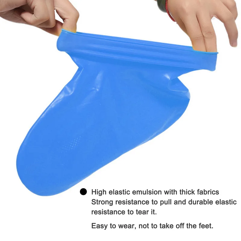 Silicone Waterproof Shoe Covers Anti-Slip Rain Boots Unisex Sneakers Protector For Outdoor Rainy Day Reusable Rain Shoe Silicone Waterproof Shoe Covers Anti-Slip Rain Boots Unisex Sneakers Protector For Outdoor Rainy Day Reusable Rain Shoe