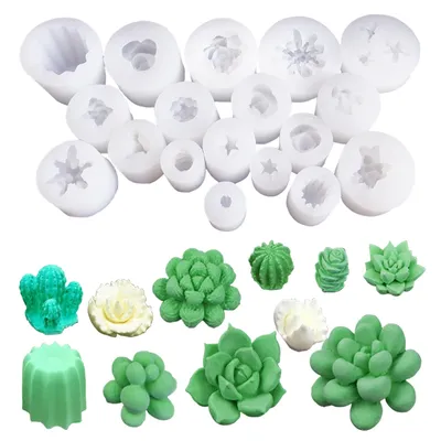 Silicone Wax Mold 3D Cactus Design