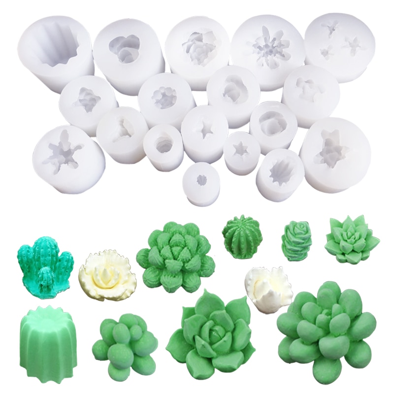 Silicone Wax Mold 3D Cactus Design