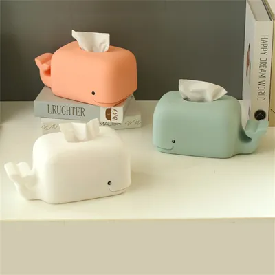 Silicone Whale Tissue Box Cover