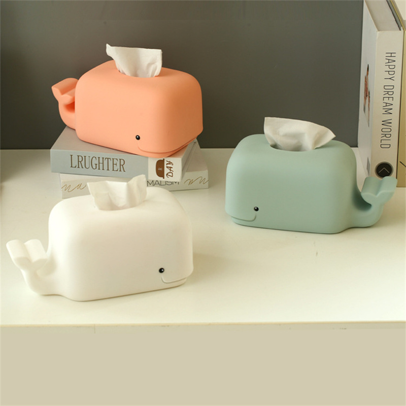 Silicone Whale Tissue Box Cover Silicone Whale Tissue Box Cover