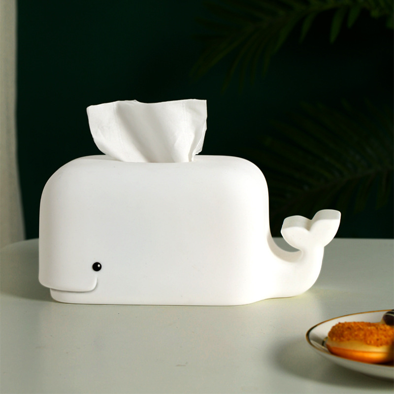 Silicone Whale Tissue Box Cover