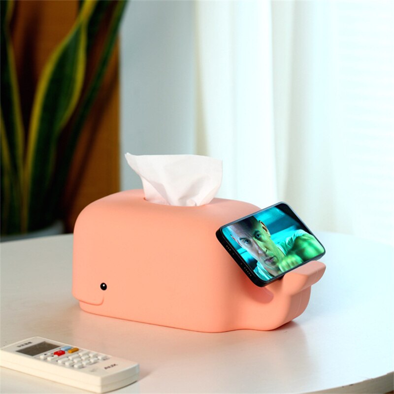 Silicone Whale Tissue Box Cover