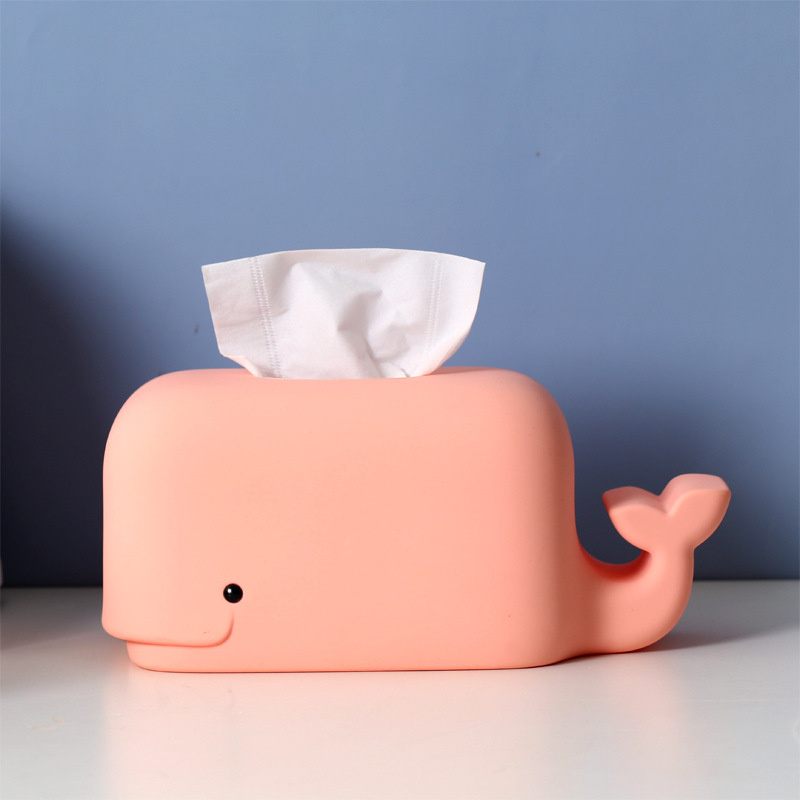 Silicone Whale Tissue Box Cover