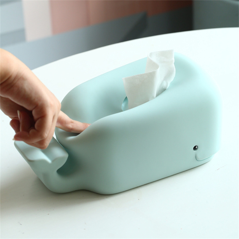 Silicone Whale Tissue Box Cover