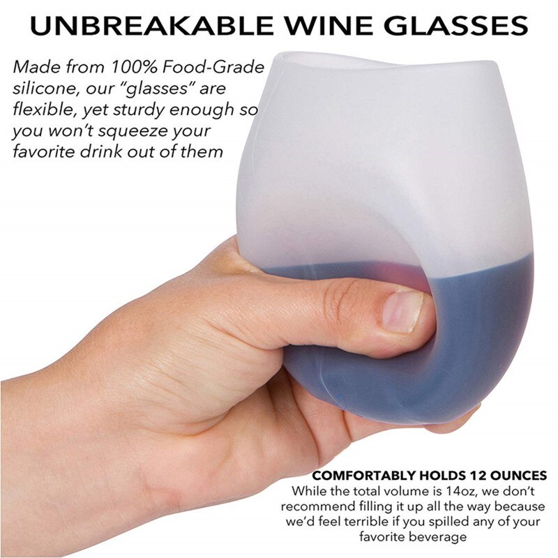 Silicone Wine Glass Travel Drinkware Silicone Wine Glass Travel Drinkware