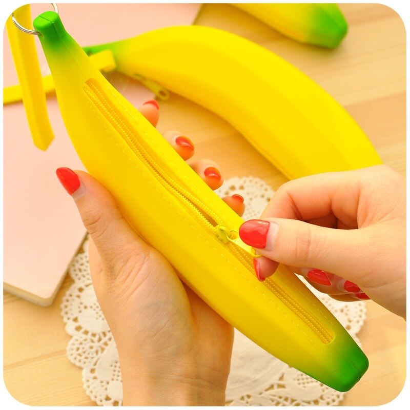 Silicone Yellow Banana Purse